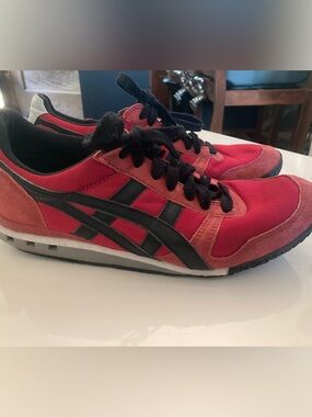 Onitsuka Tiger by Asics Red and Black Athletic Sneakers